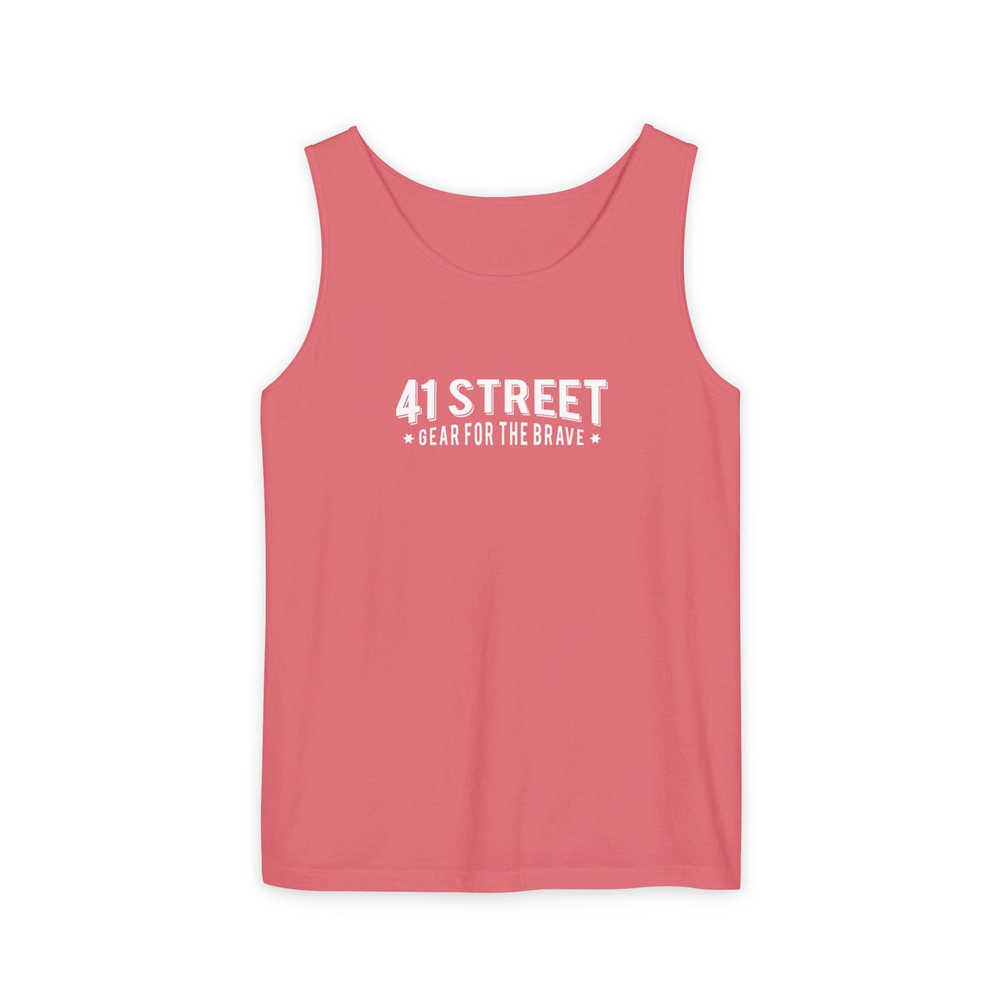 41 Street Black Tank Top | Unisex Athletic Wear | Fitted Summer Basic Slim Cute Tops