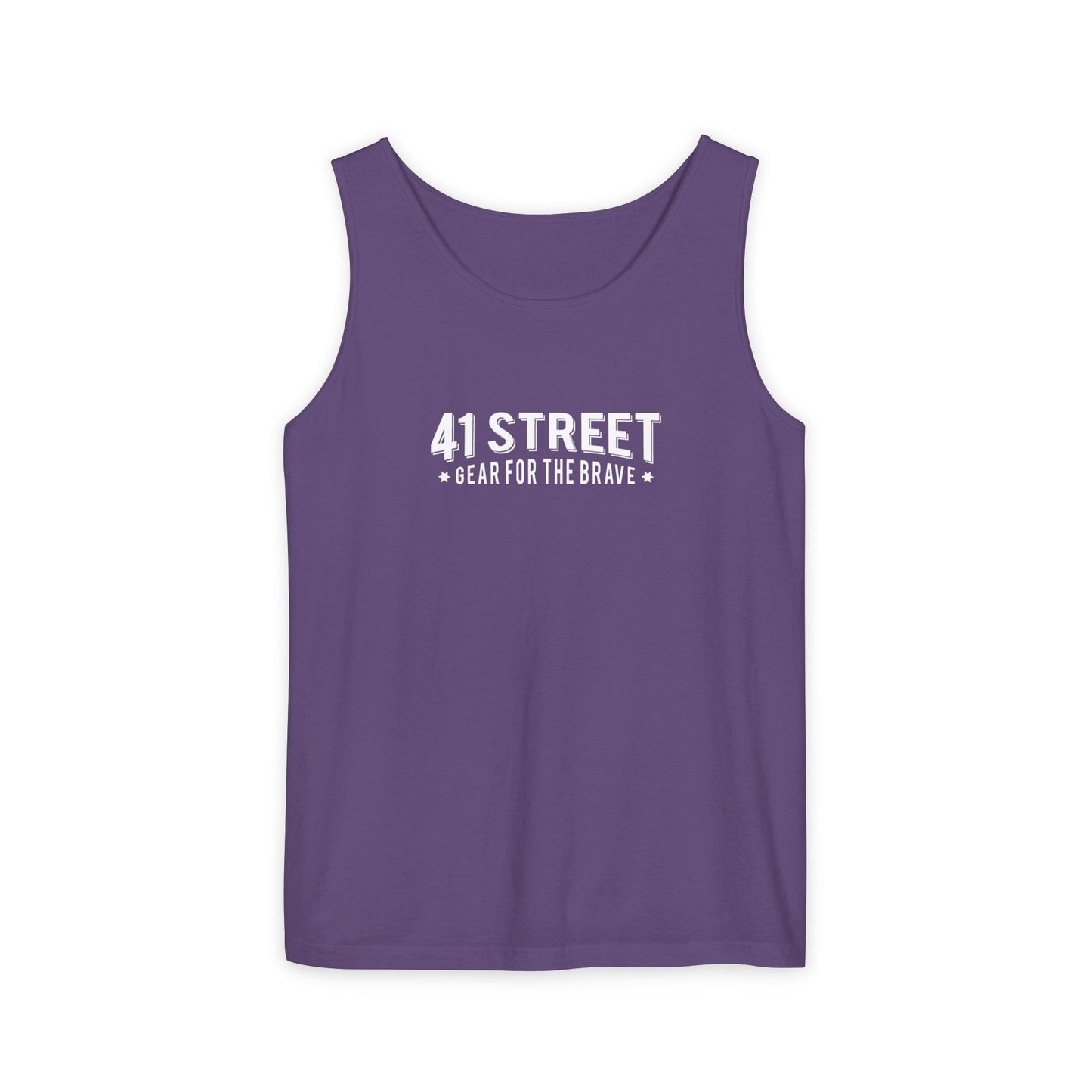 41 Street Black Tank Top | Unisex Athletic Wear | Fitted Summer Basic Slim Cute Tops