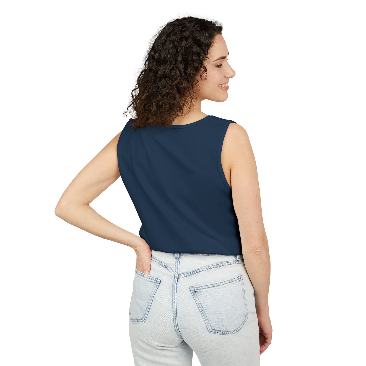 41 Street Black Tank Top | Unisex Athletic Wear | Fitted Summer Basic Slim Cute Tops