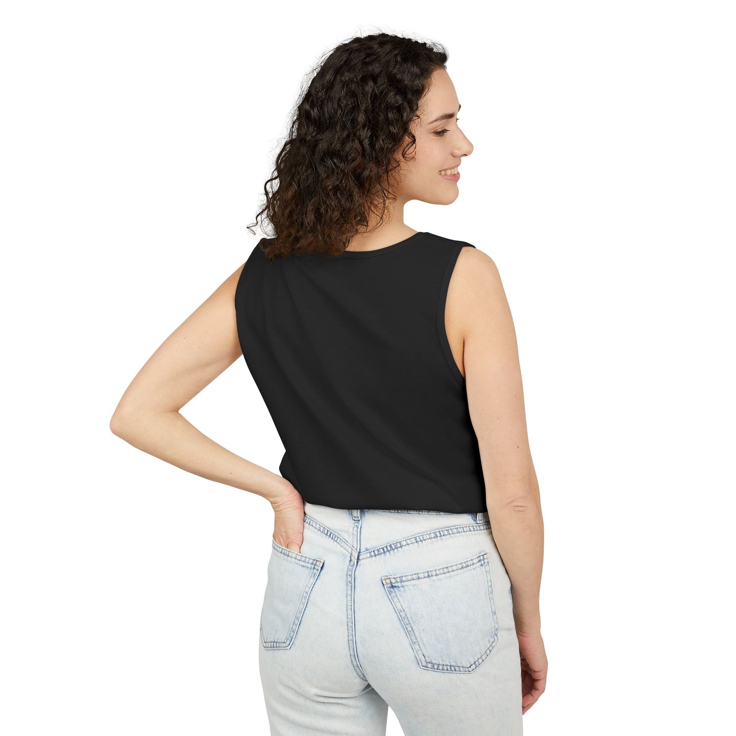 41 Street Black Tank Top | Unisex Athletic Wear | Fitted Summer Basic Slim Cute Tops